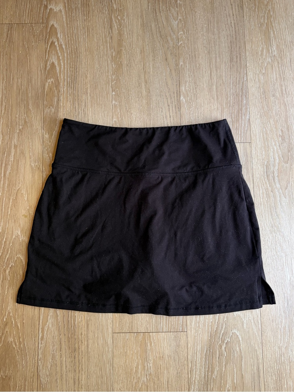 Classic Black High Waisted Women's Skort- Soft & Stretchy